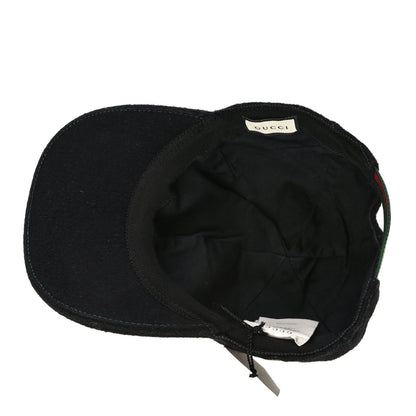 Gucci Cotton Web Interlocking G Baseball Hat S Black 6 of 8