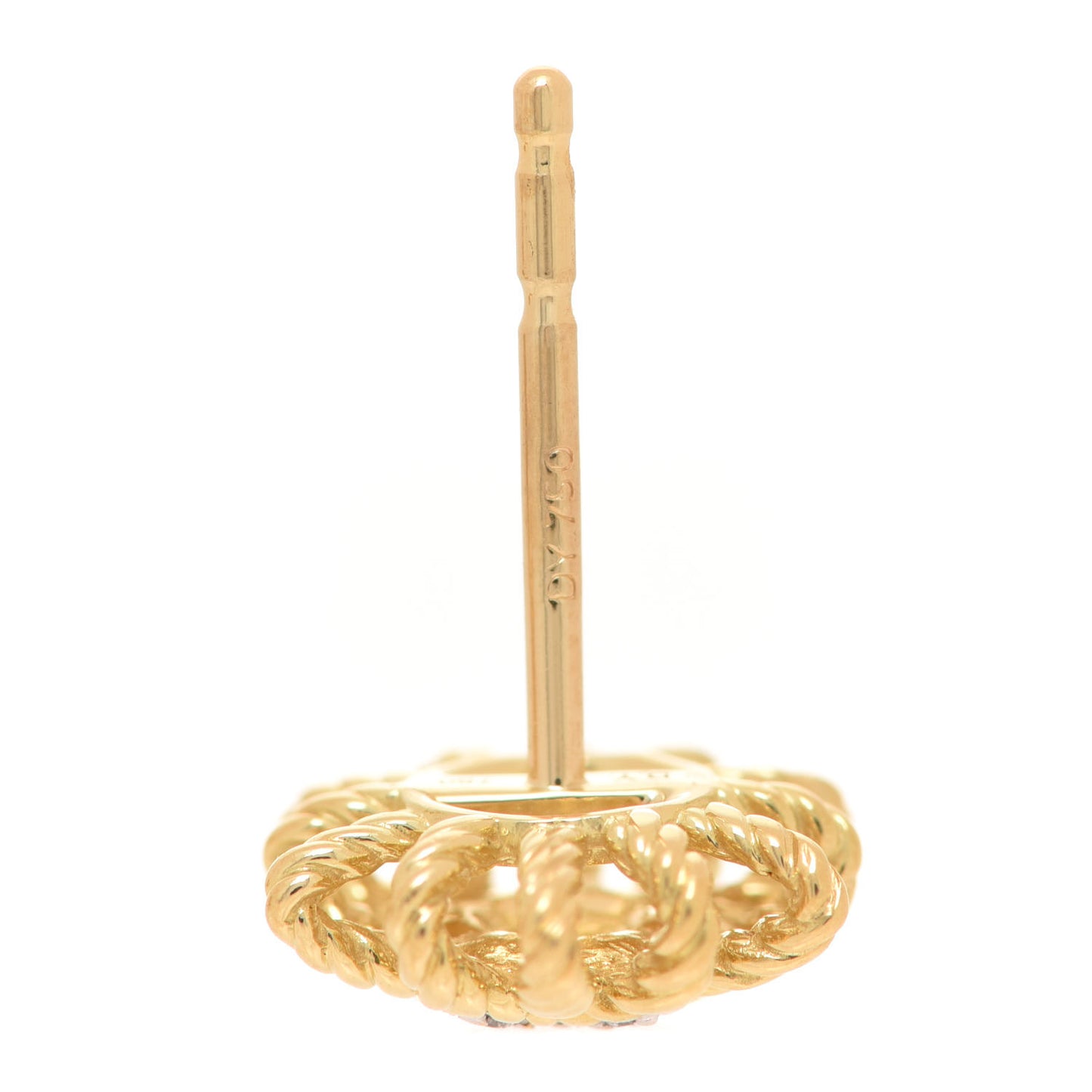 18K Yellow Gold Diamond 10mm Starburst Earrings