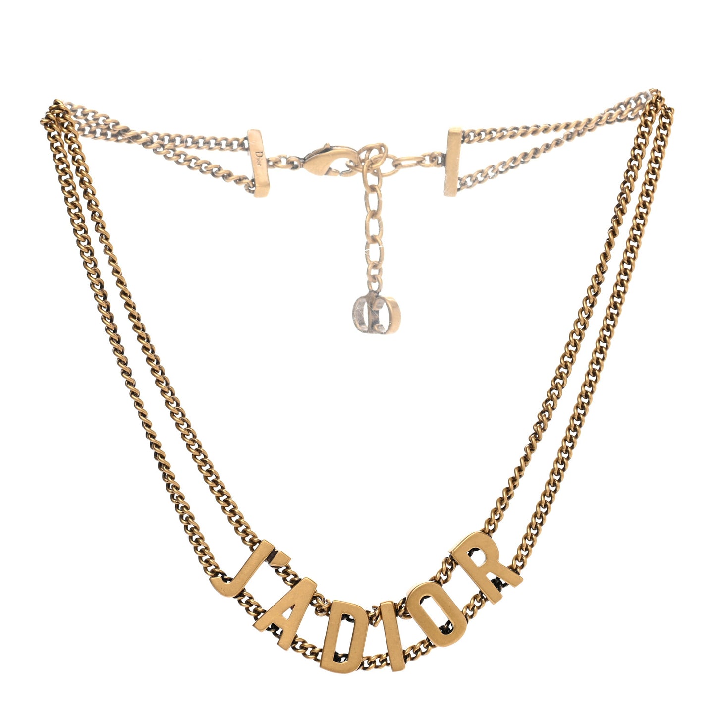 Metal J'Adior Choker Necklace Aged Gold