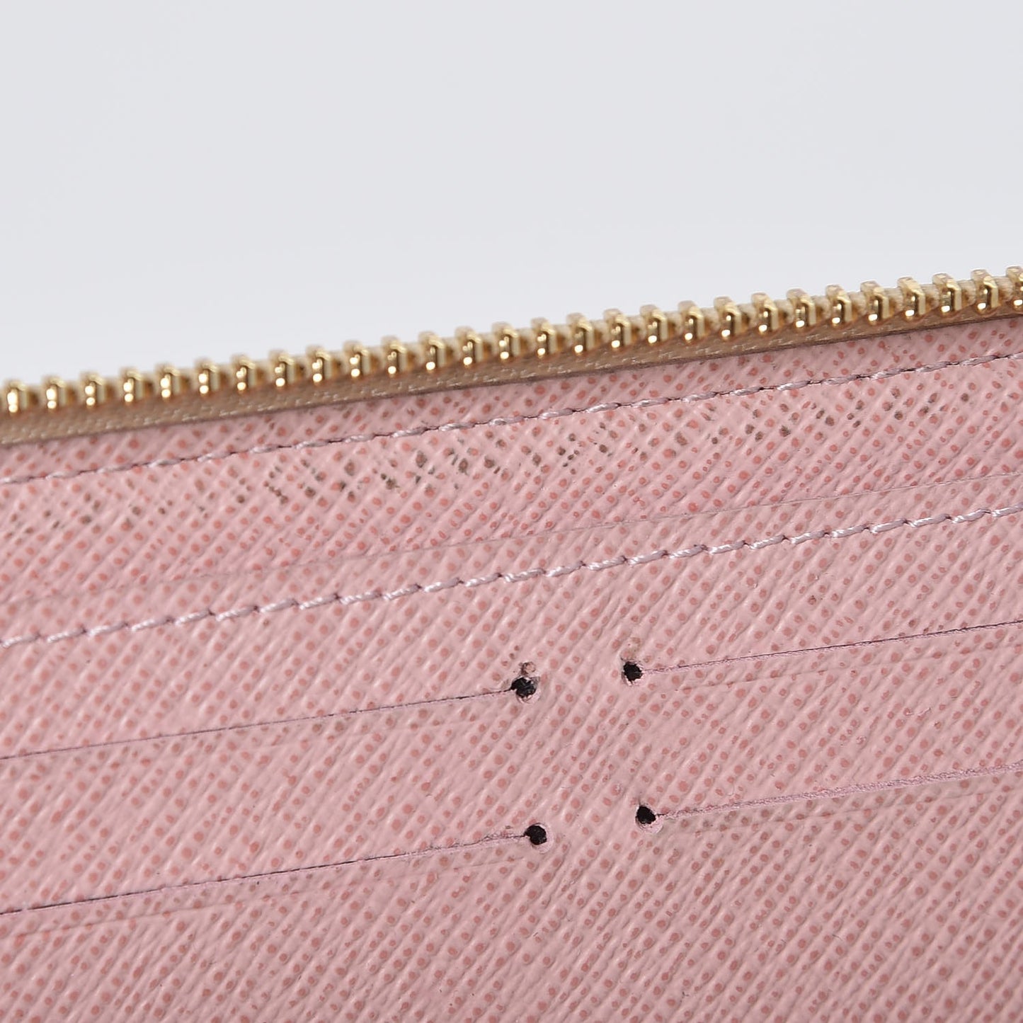 Damier Azur Clemence Wallet Rose Ballerine
