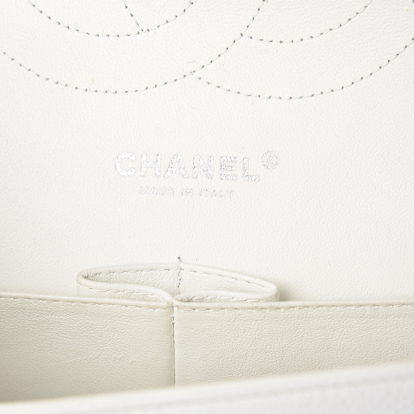 Caviar Quilted Jumbo Double Flap White