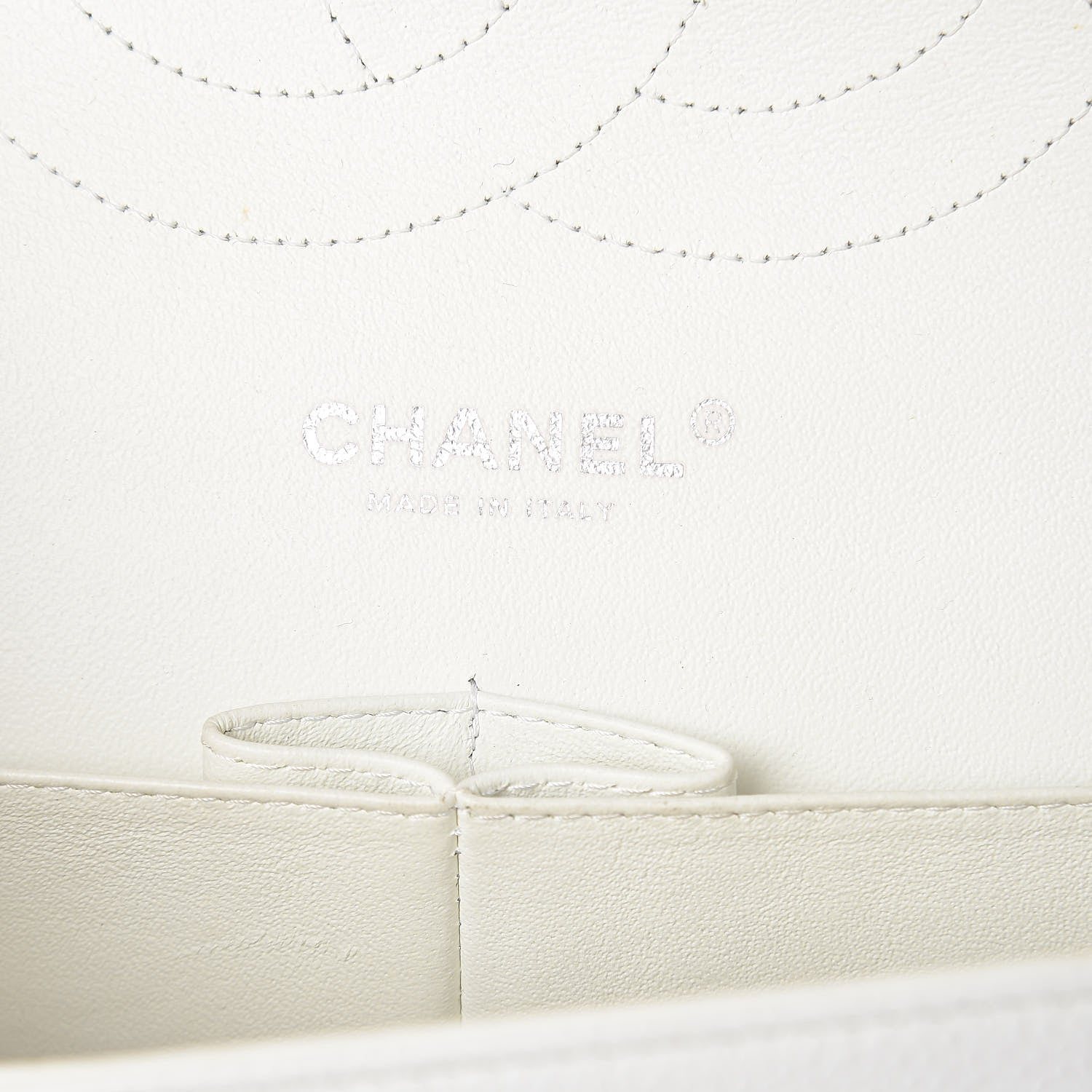 Chanel Caviar Quilted Jumbo Double Flap White 6 of 10
