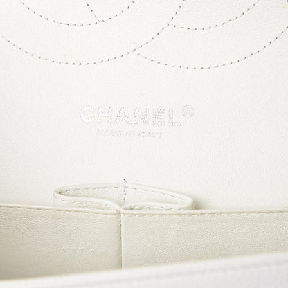 Chanel Caviar Quilted Jumbo Double Flap White 6 of 10