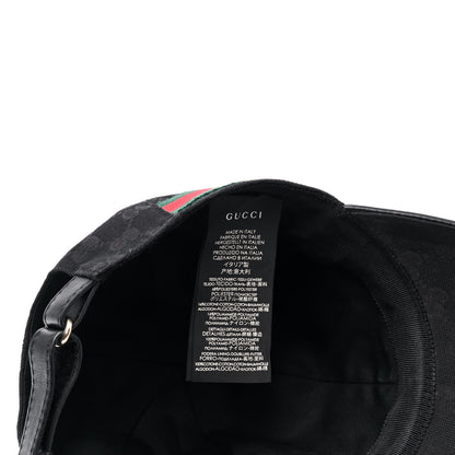 Gucci Monogram Web Baseball Hat M Black 5 of 6