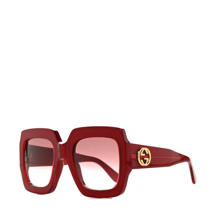 Gucci Square Web Frame GG0178S Sunglasses Red 1 of 7