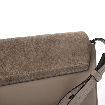 Chloe Suede Calfskin Small Faye Shoulder Bag Motty Grey 11 of 13
