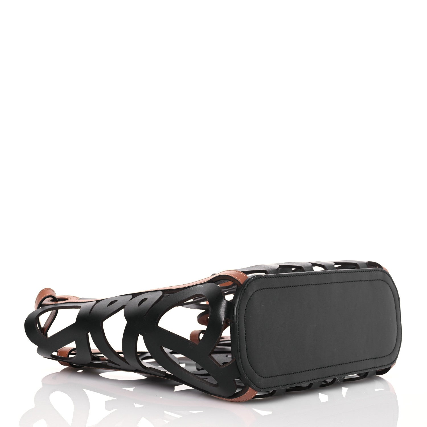 Loewe Smooth Calfskin Small Anagram Cutout Tote Black 4 of 15