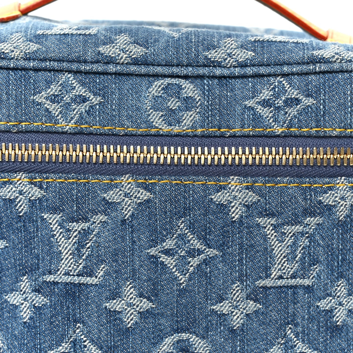 Monogram Denim Nice Mini Blue