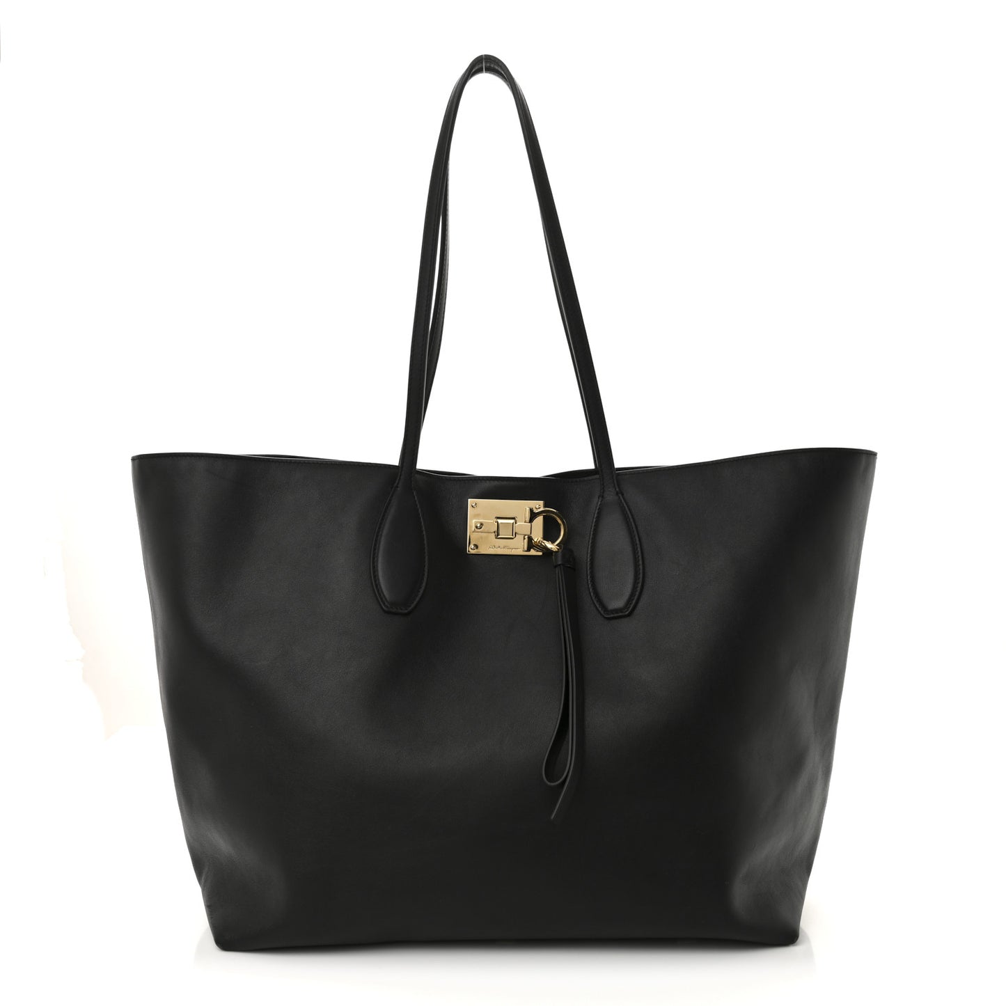 Calfskin Studio Tote Black