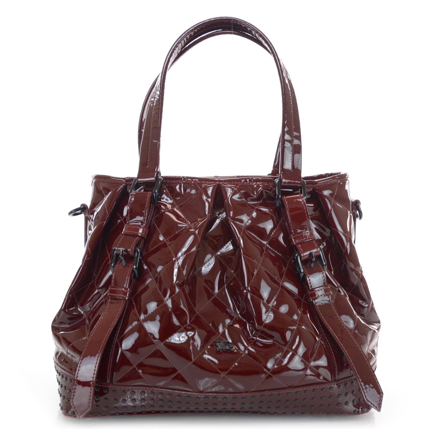 Burberry Patent Quilted Lowry 1 of 12