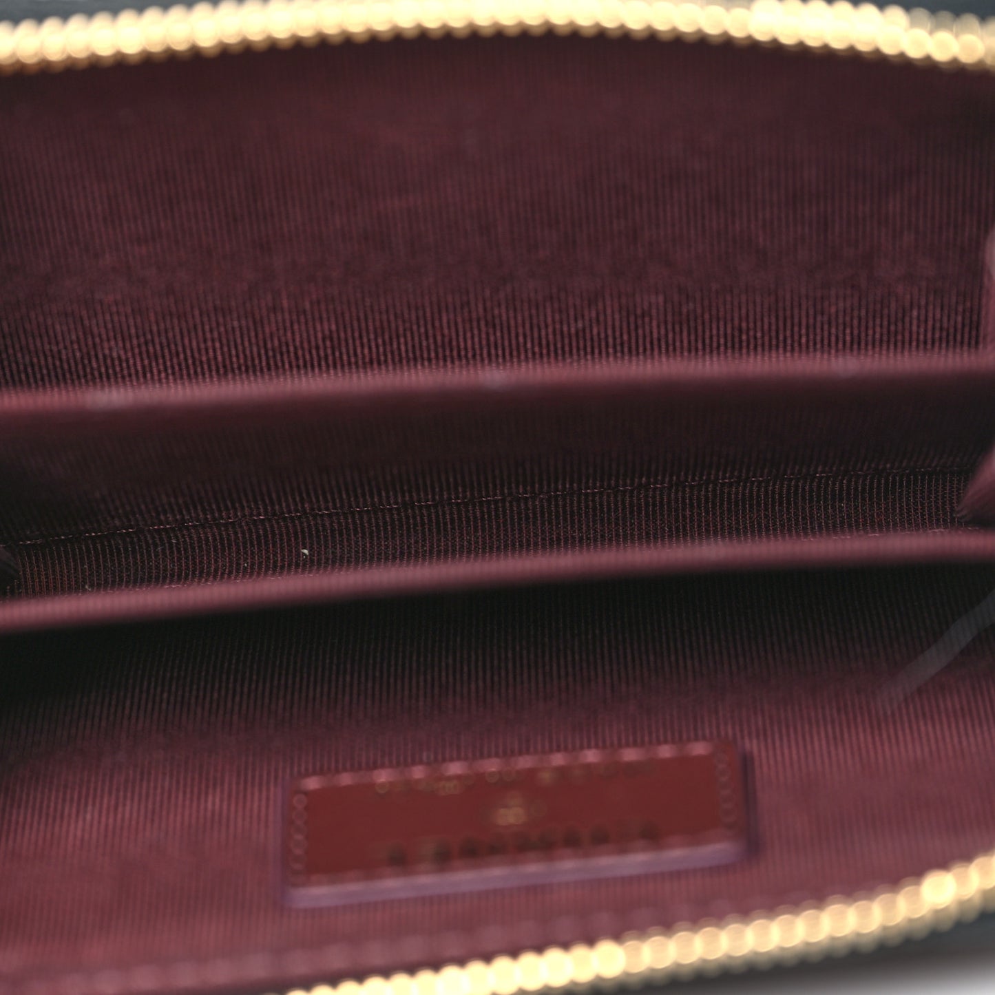 Caviar Quilted Zip Coin Purse Black