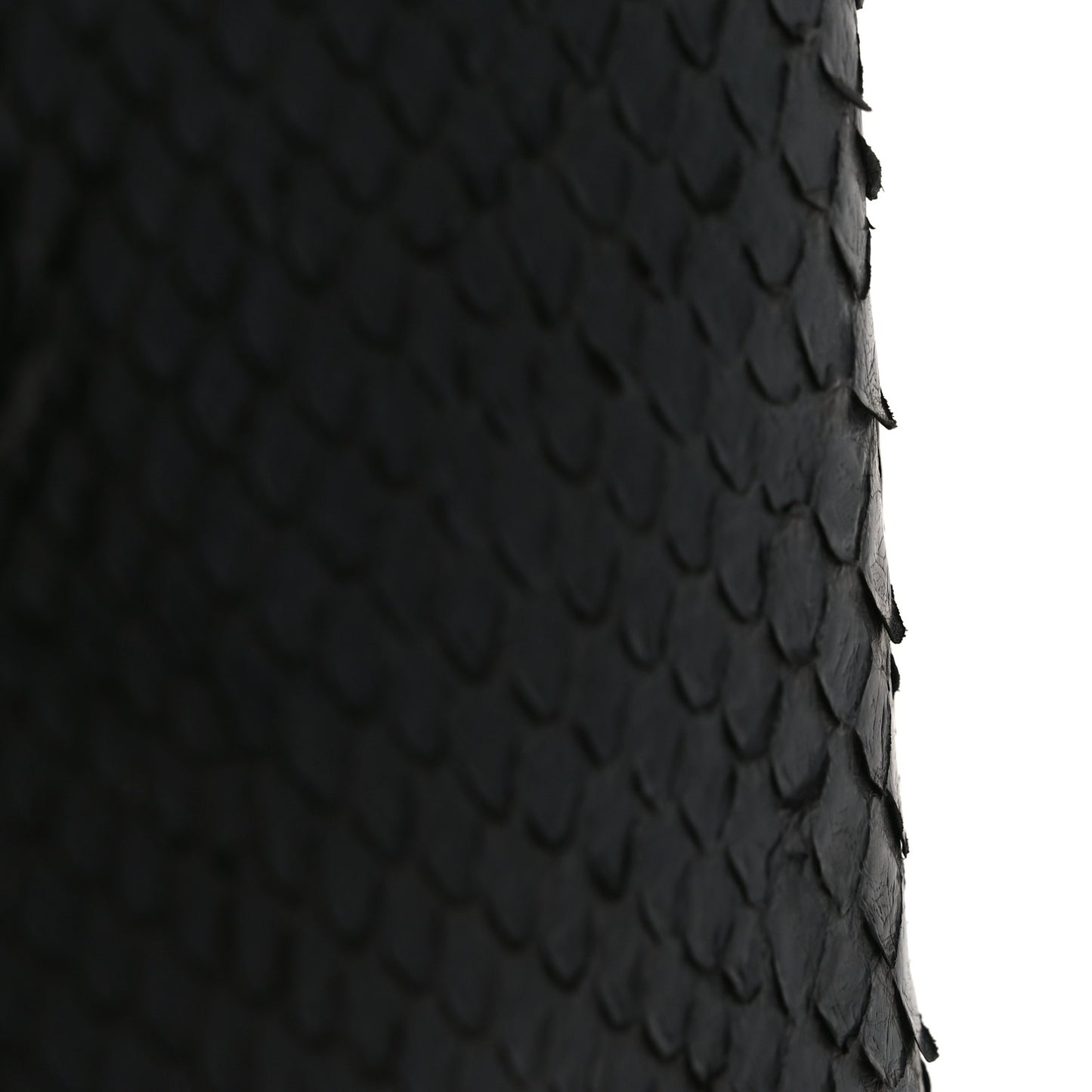 Snakeskin Executive Cerf Shopper Tote Black