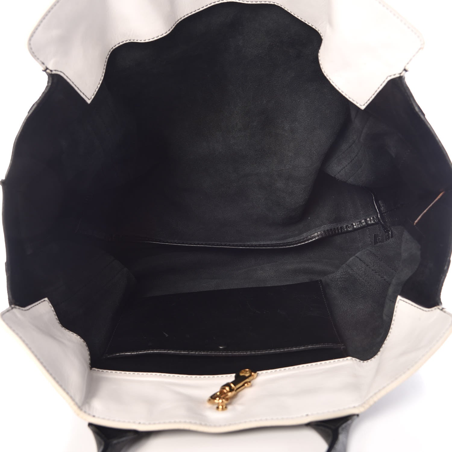 Chloe Calfskin Medium Alison East West Tote Black White 5 of 15