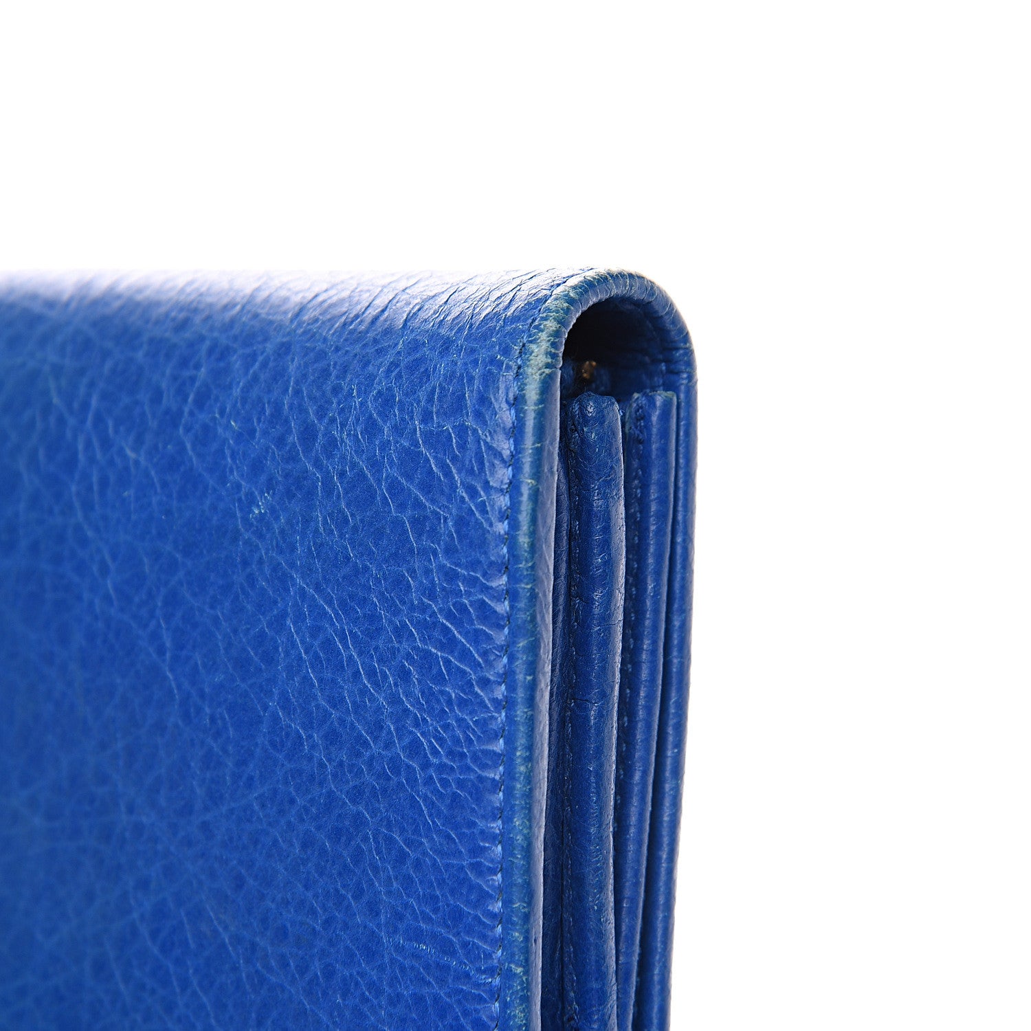 Balenciaga Agneau Giant 12 Gold Hardware Money Wallet Bleu Lazuli 9 of 10
