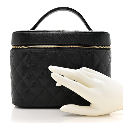 Chanel Caviar Quilted Large Vanity Pouch Black 2 of 8