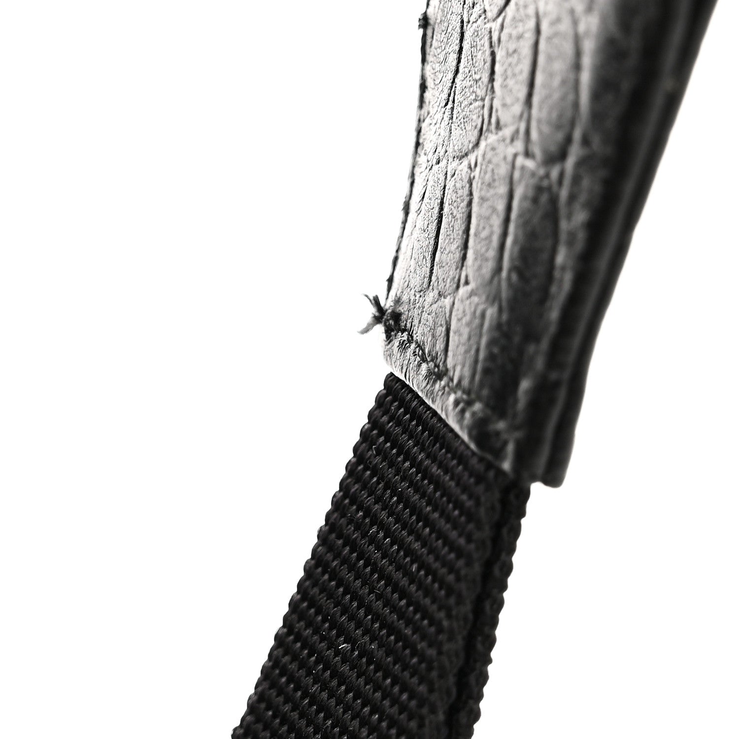 Balenciaga Calfskin Logo Crocodile Embossed Everyday Backpack Black 15 of 15