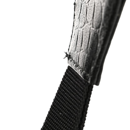 Balenciaga Calfskin Logo Crocodile Embossed Everyday Backpack Black 15 of 15