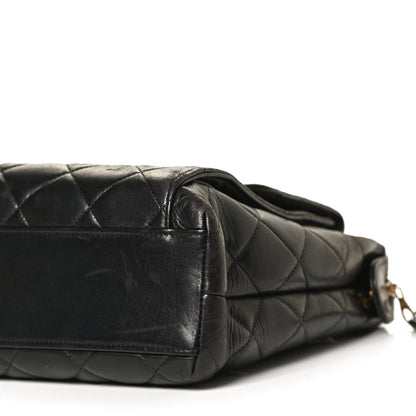 Chanel Lambskin Quilted Flap Shoulder Bag Black 10 of 10