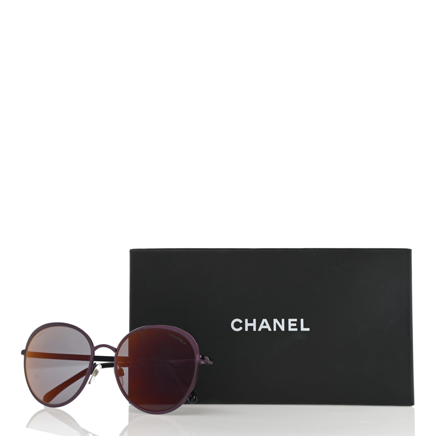 Round Spring Sunglasses 4206 Purple