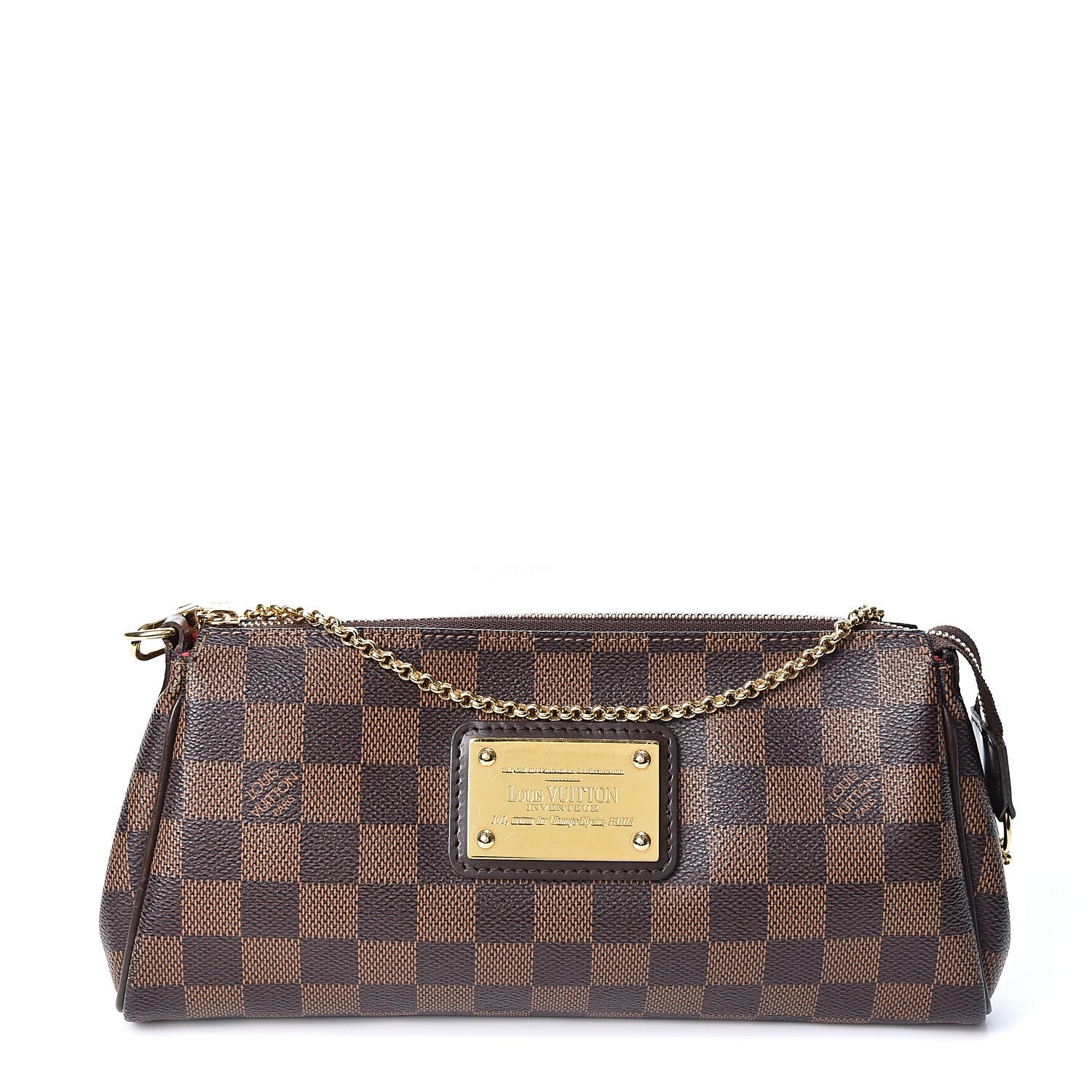 Louis Vuitton Damier Ebene Eva Clutch 1 of 9