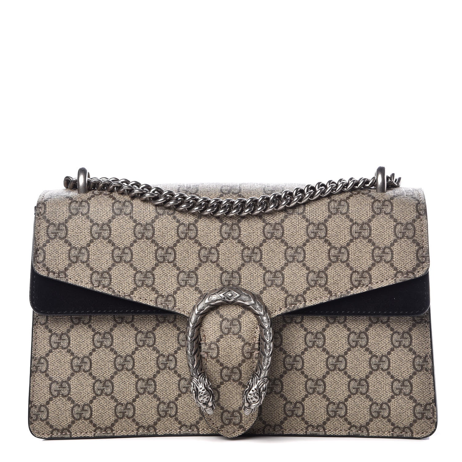Gucci GG Supreme Monogram Small Dionysus Shoulder Bag Black 1 of 10