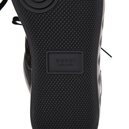 Gucci X DAPPER DAN Calfskin Laminated Ayers GG Micro Monogram Womens High Top Sneakers 38 Black 6 of 7