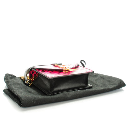 Saint Laurent Calfskin Monogram Leopard Print Mini Candy Crossbody Pink Black 4 of 7