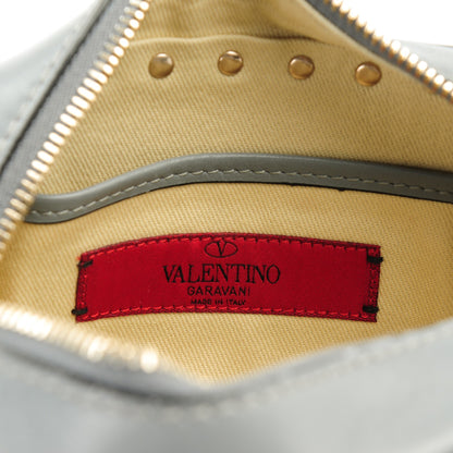 Valentino Garavani Calfskin Rockstud Camera Crossbody Bag Light Stone 6 of 7