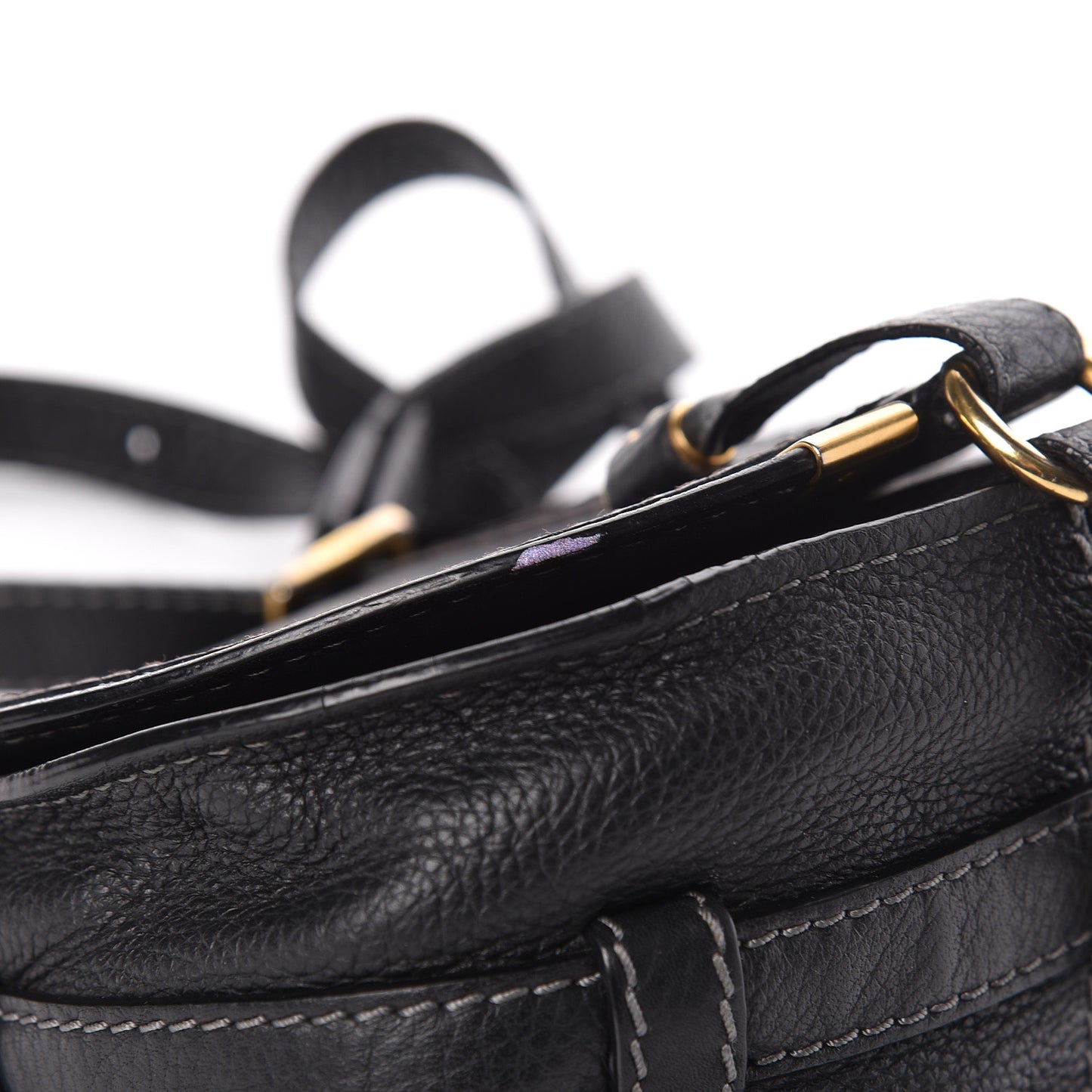 Calfskin Mini Marcie Round Crossbody Bag Black