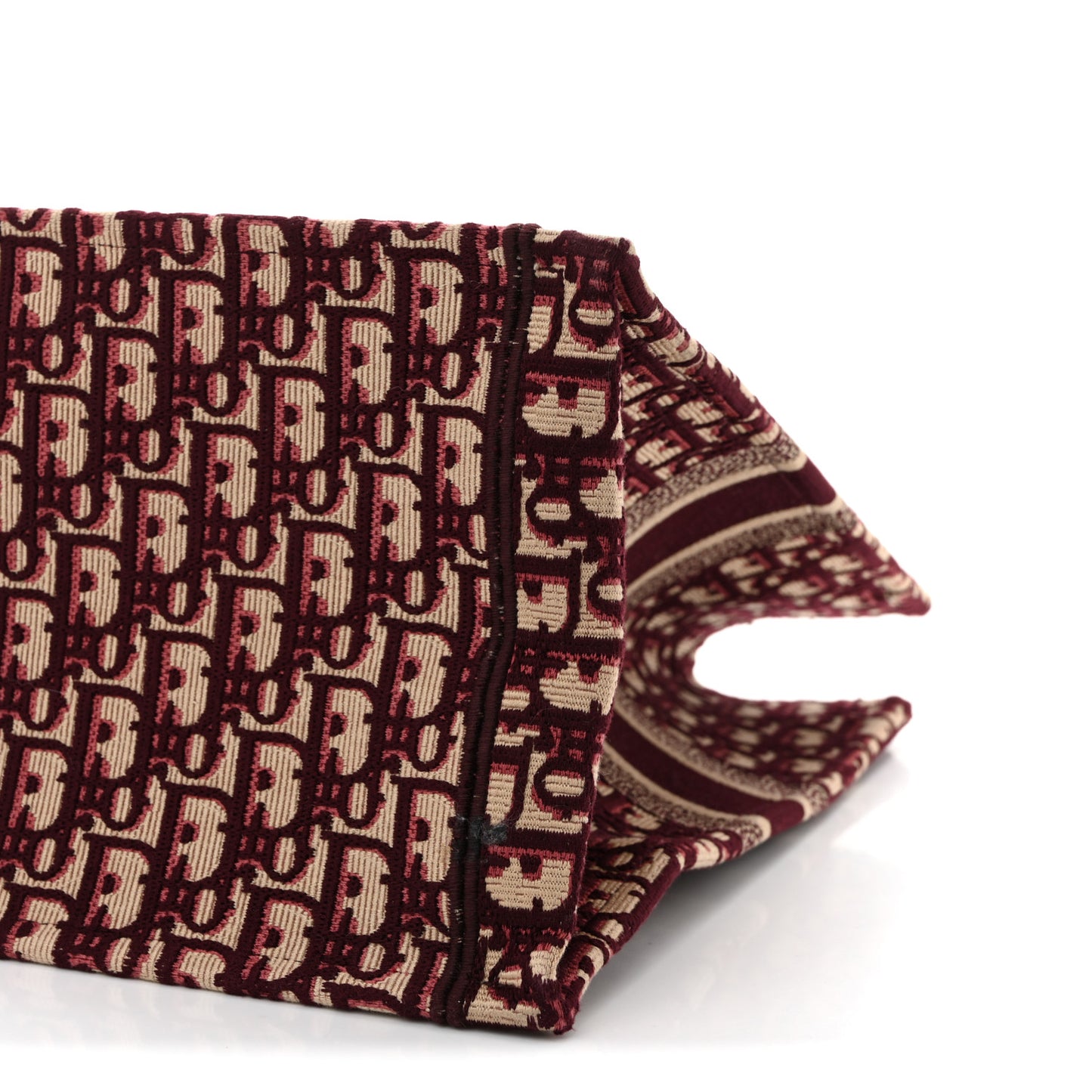 Oblique Large Book Tote Burgundy Multicolor