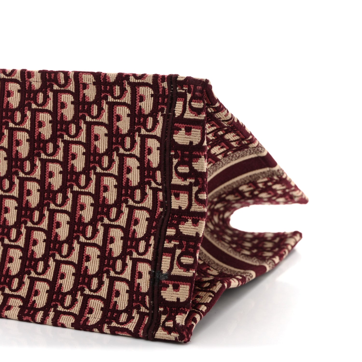 Christian Dior Oblique Large Book Tote Burgundy Multicolor 10 of 11