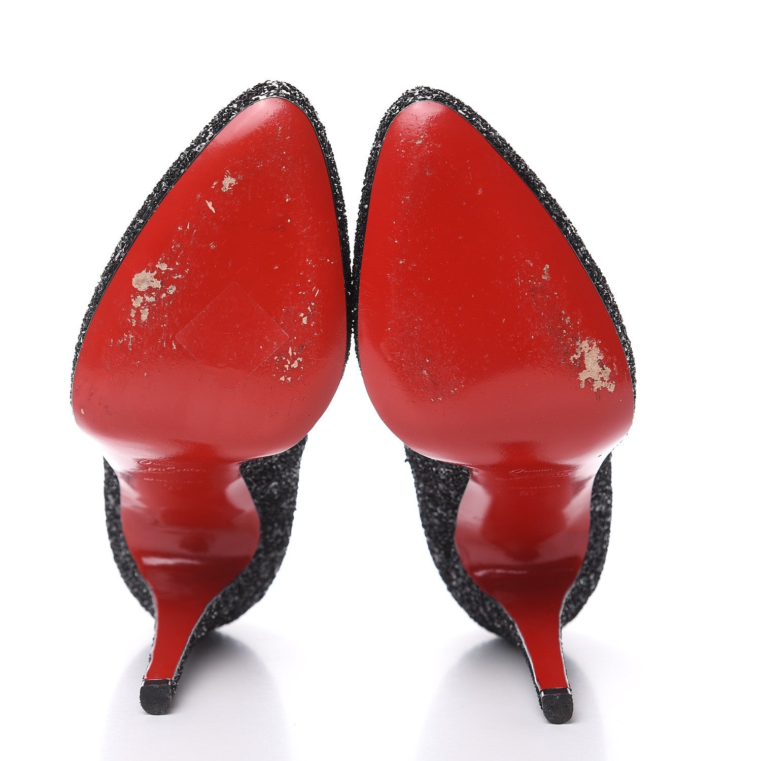 Christian Louboutin Glitter Kid Rolando 120 Pumps 37 Black 5 of 9
