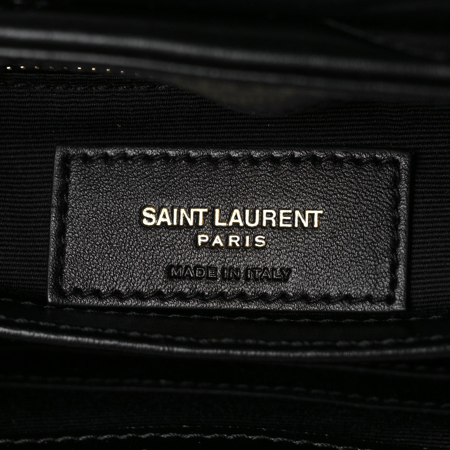 Saint Laurent Calfskin Y Quilted Monogram Toy Loulou Crossbody Bag Black 7 of 10
