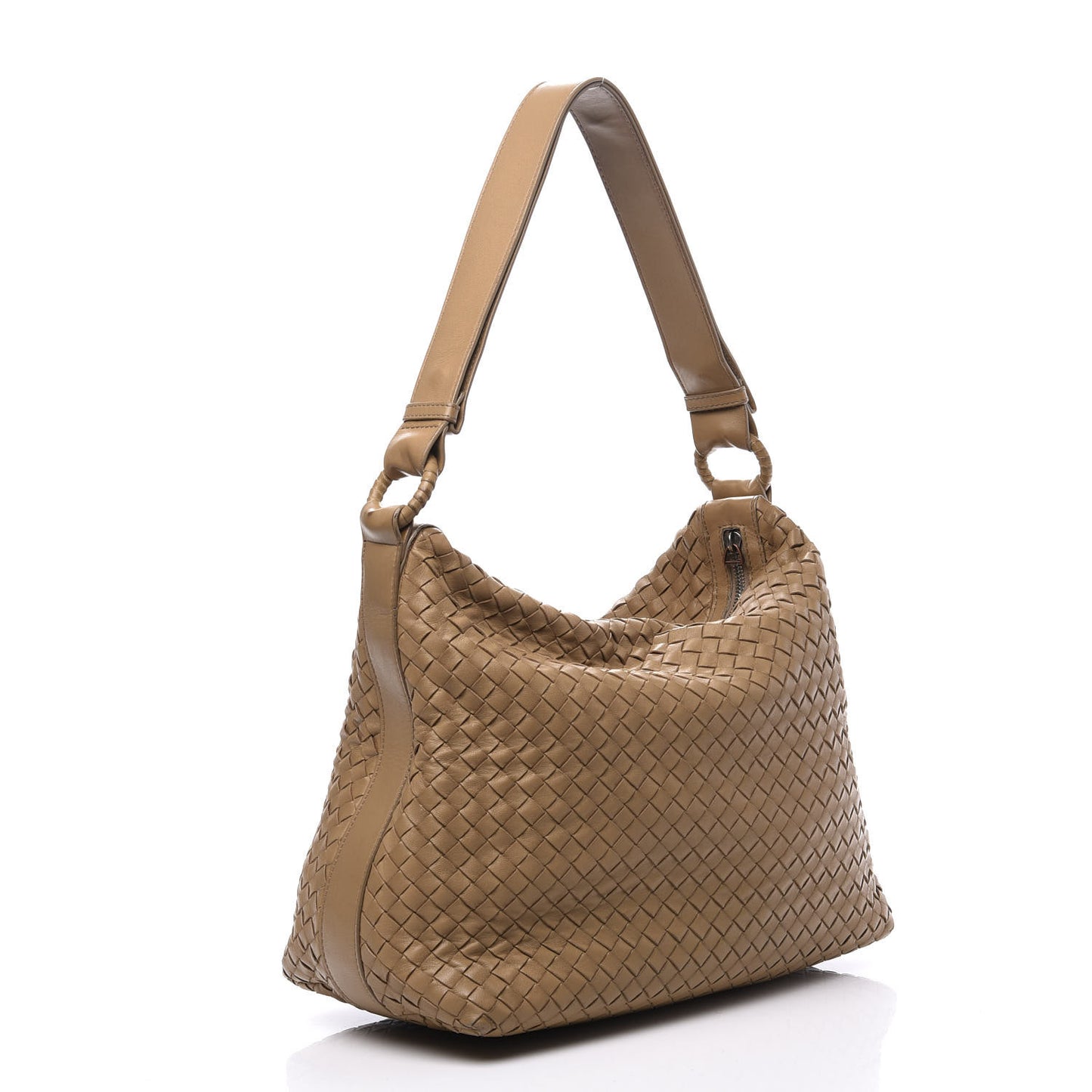 Nappa Intrecciato Hobo Noce