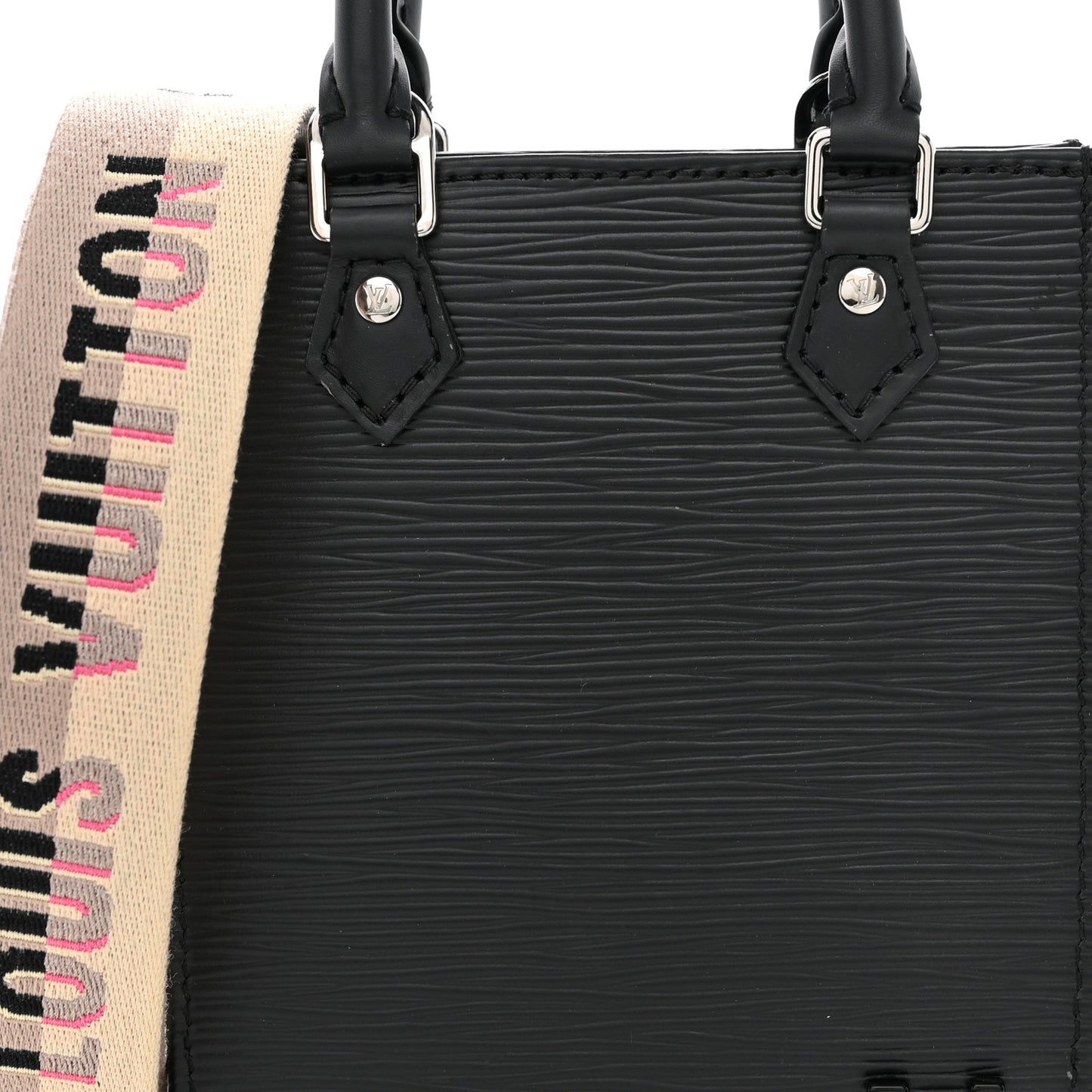 Epi Jacquard Petit Sac Plat Black