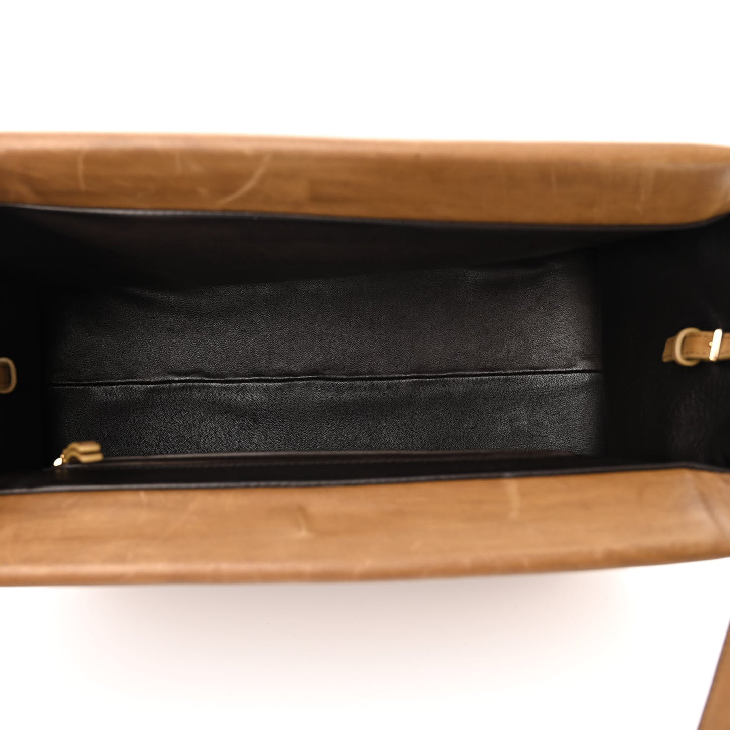Saddle Calfskin Sienna Shoulder Bag Camel
