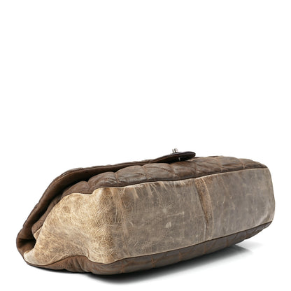 Chanel Iridescent Calfskin In The Mix Jumbo Flap Khaki 4 of 12