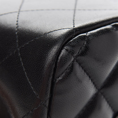 Chanel Lambskin Quilted Jumbo Double Flap Black 8 of 14