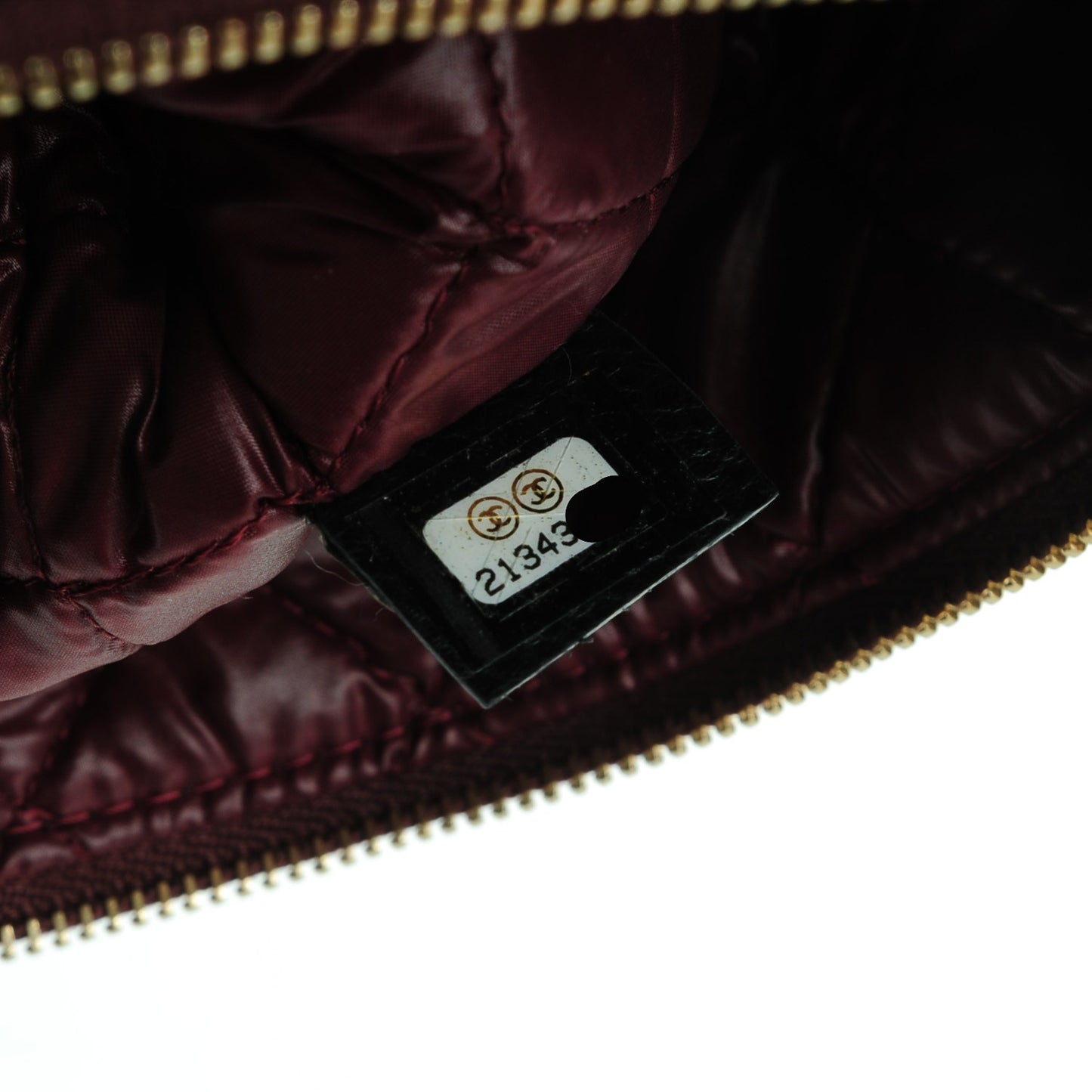 Caviar Quilted Small Cosmetic Case Black