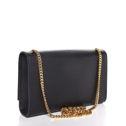 Saint Laurent Smooth Calfskin Medium Classic Monogram Kate Tassel Satchel Black 3 of 8