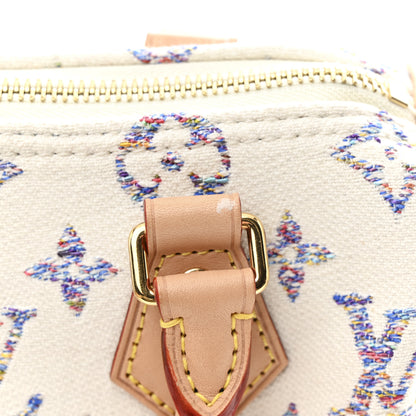 Louis Vuitton Monogram Jacquard Fabric Speedy Bandouliere 20 Multicolor Beige 10 of 10