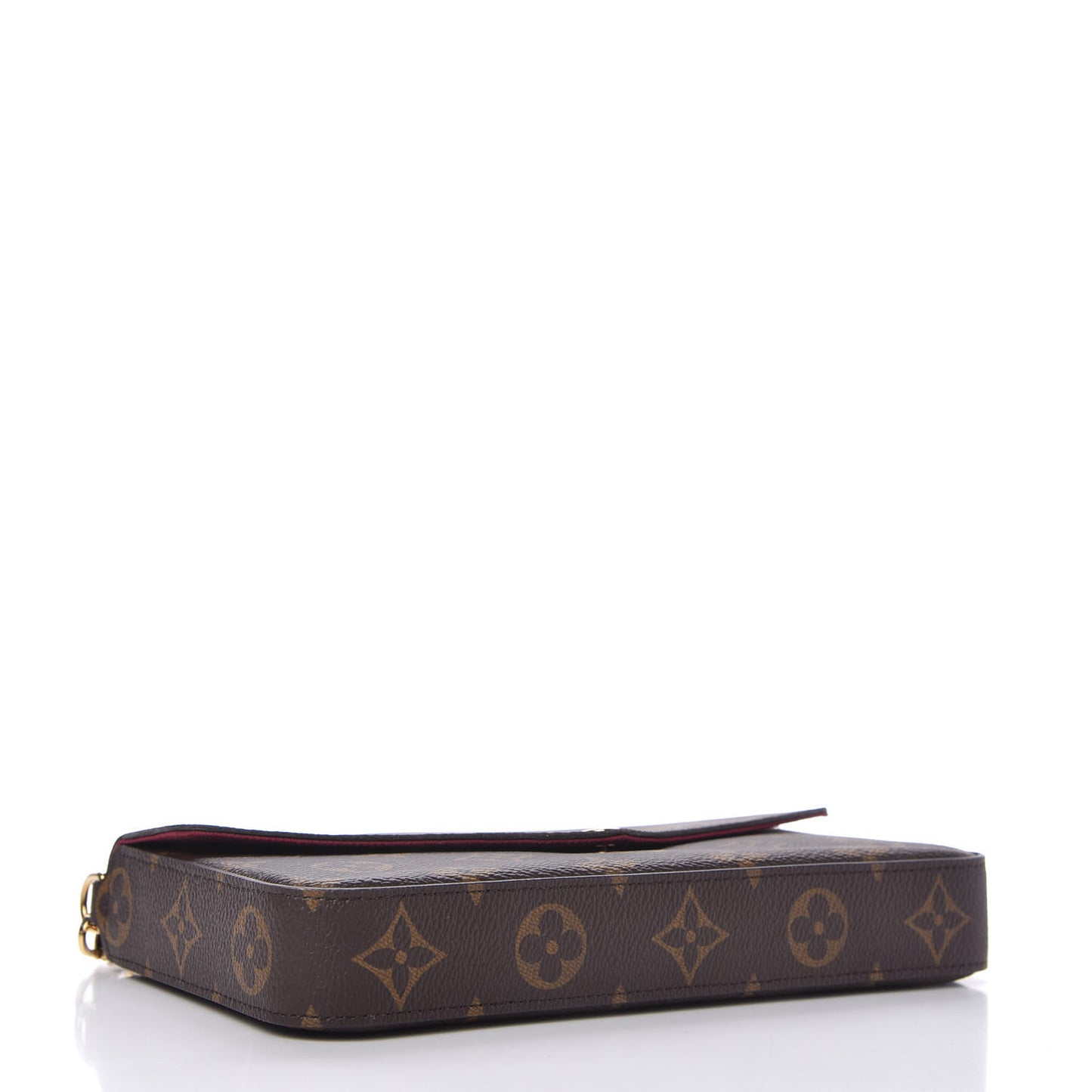 Monogram Pochette Felicie Chain Wallet Fuchsia