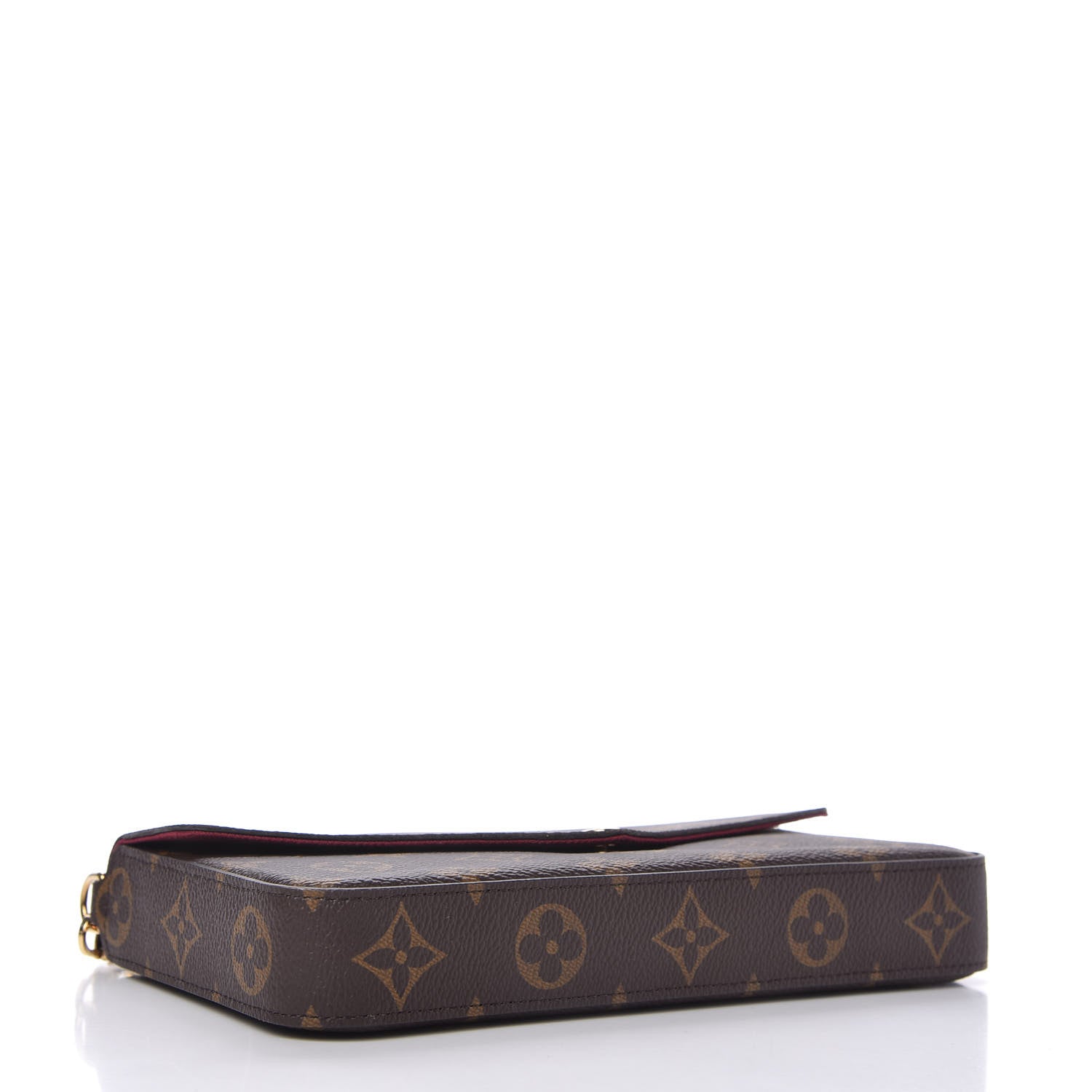 Louis Vuitton Monogram Pochette Felicie Chain Wallet Fuchsia 4 of 11