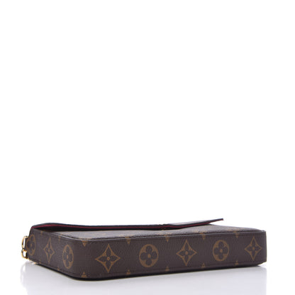 Louis Vuitton Monogram Pochette Felicie Chain Wallet Fuchsia 4 of 11