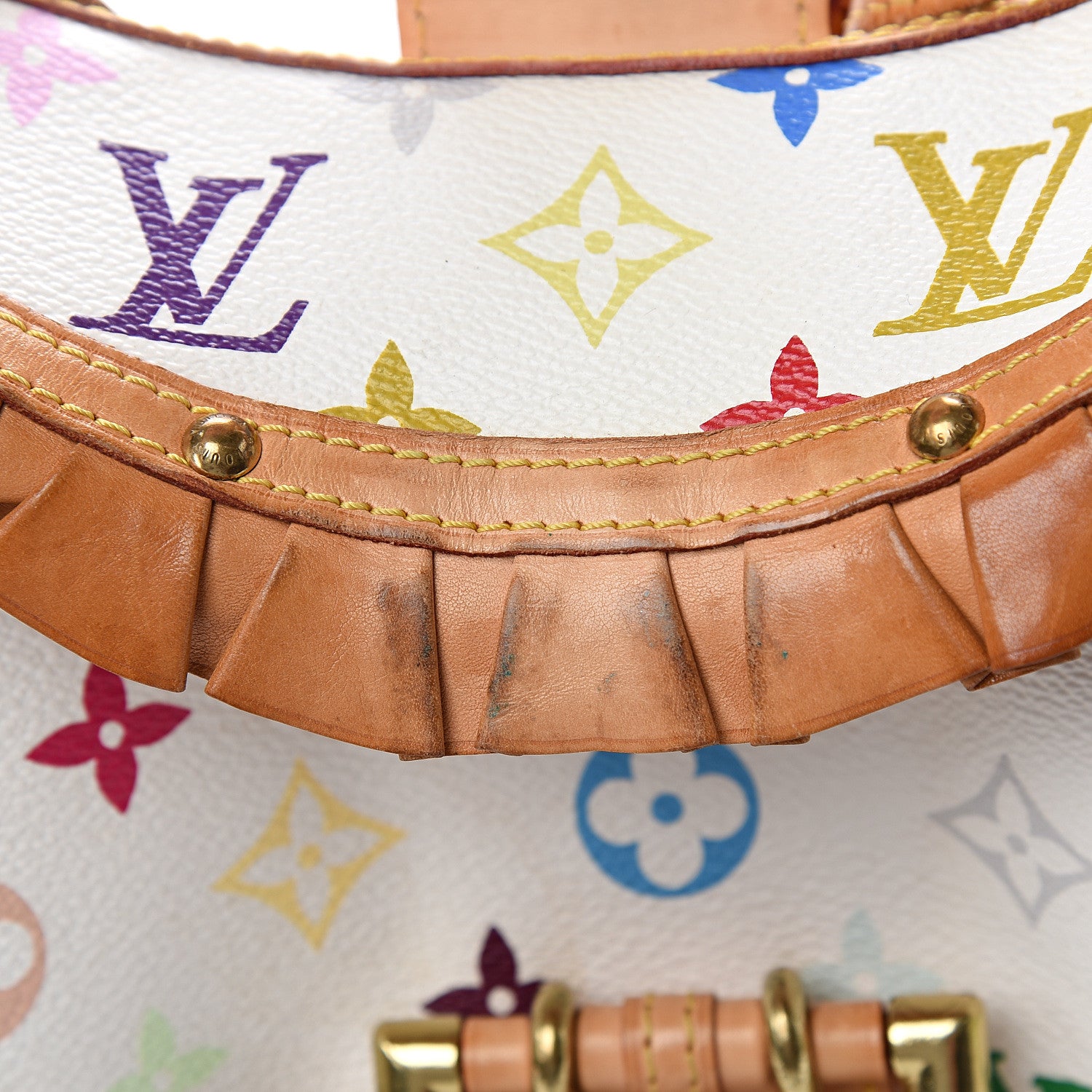 Louis Vuitton Monogram Multicolor Leonor White 8 of 12