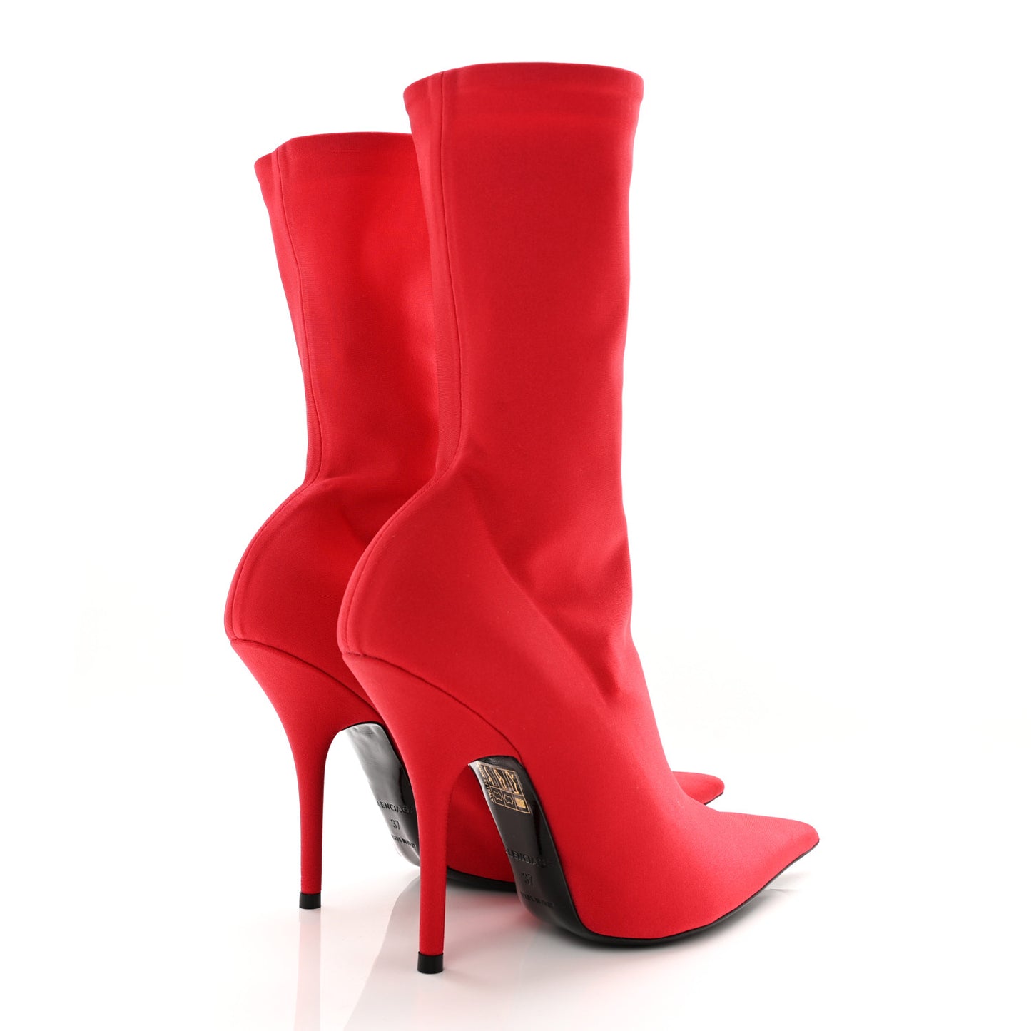 Matte Spandex Extreme Pointed Toe Knife 80mm Ankle Boots 37 Pink