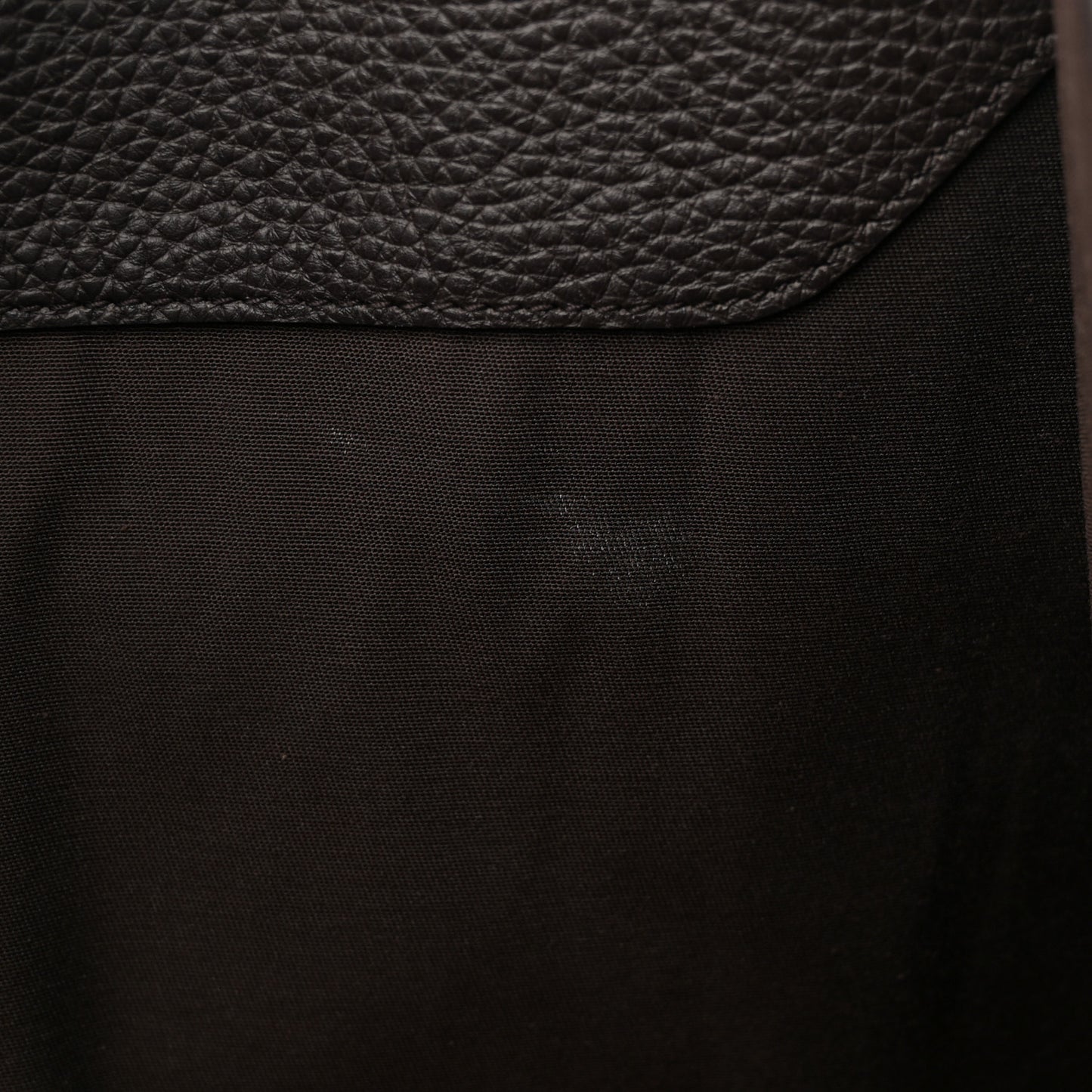 Pebbled Calfskin Large Joy Shoulder Bag Brown