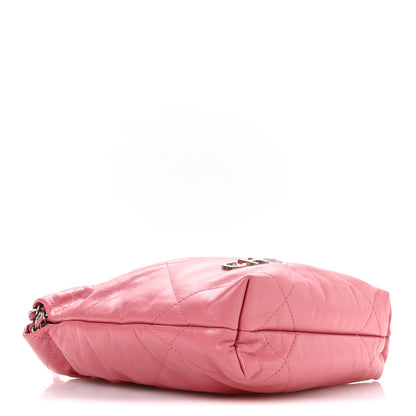 Chanel Shiny Calfskin Quilted Mini Chanel 22 Pink 4 of 10