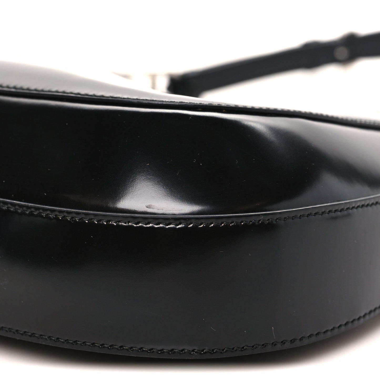 Spazzolato Large Cleo Adjustable Strap Shoulder Bag Black