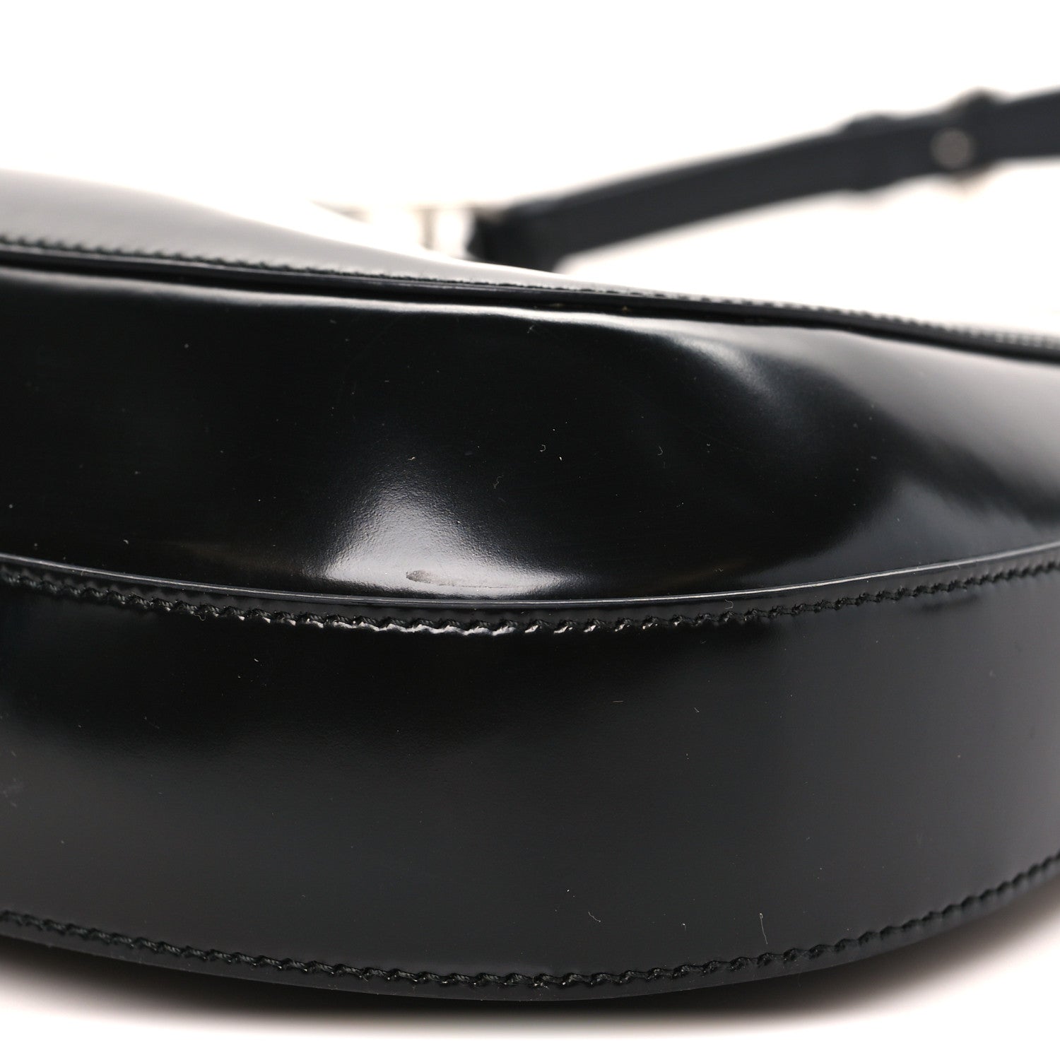 Prada Spazzolato Large Cleo Adjustable Strap Shoulder Bag Black 9 of 9